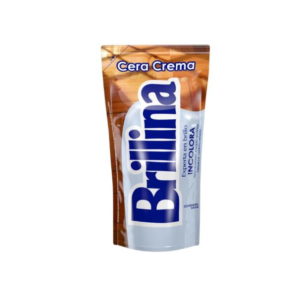 Cera Crema Sachet Incolora 340 cc Brillina