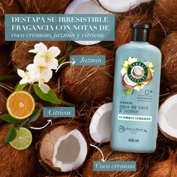 Acondicionador Agua De Coco & Jazmin 400 ml